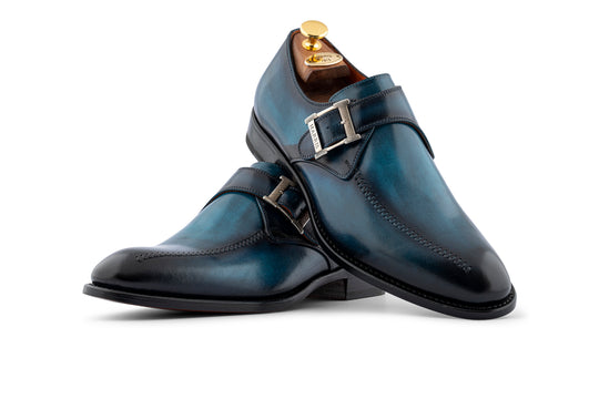 Monofbbbia en cuir peint à la main avec couture à la main