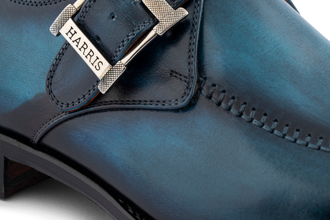 Monofbbbia en cuir peint à la main avec couture à la main