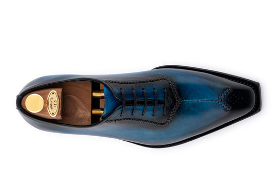 French -painted leather French with hand stitching