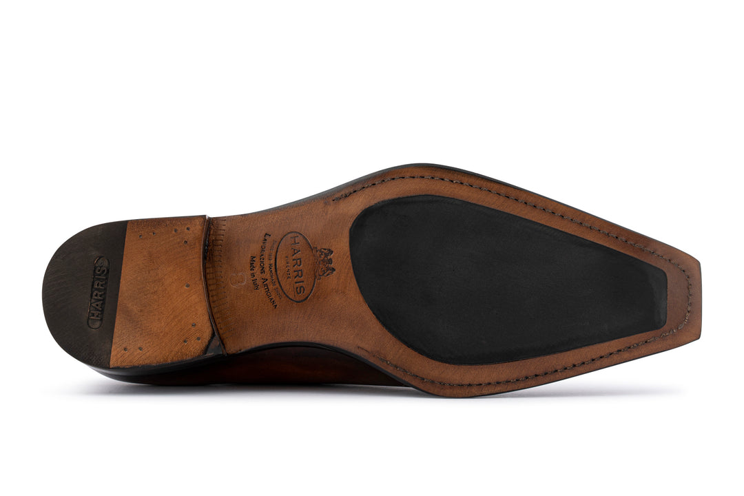 Français en cuir peint en français avec couture à la main