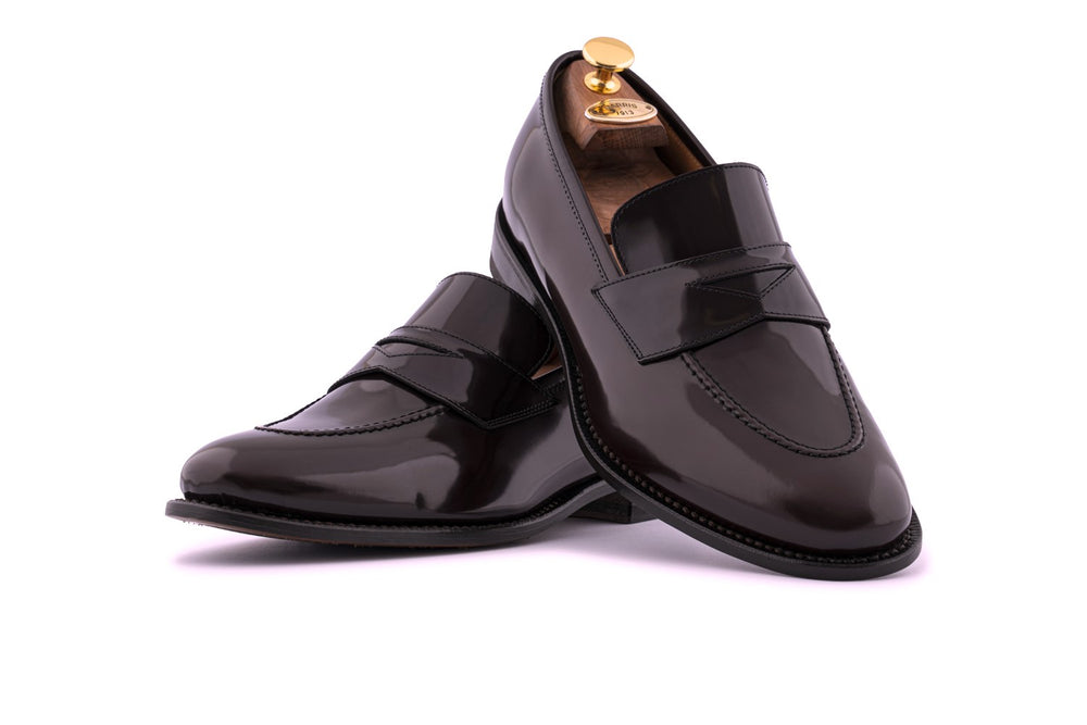 Mocassino in pelle spazzolata