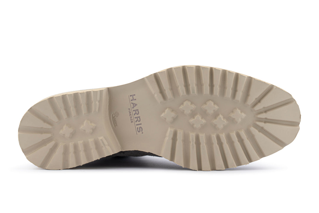 Bottine en daim effet crocodile