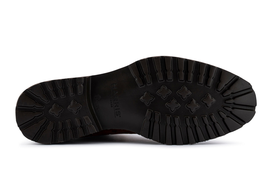 Bottine en cuir effet crocodile