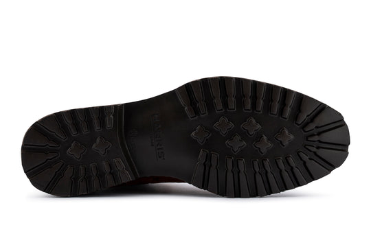 Bottine en cuir effet crocodile