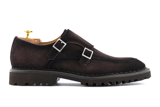 Boucle double en daim Testa di Moro