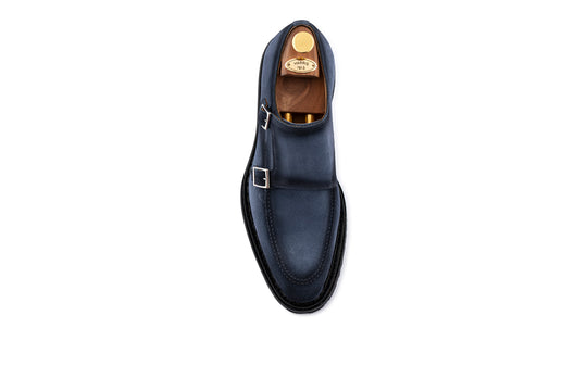 Double boucle en daim bleu clair