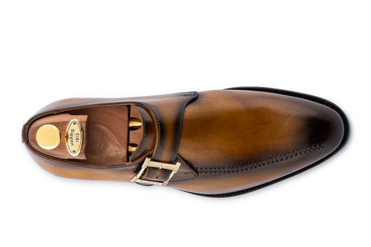 Monofbbbia en cuir peint à la main avec couture à la main