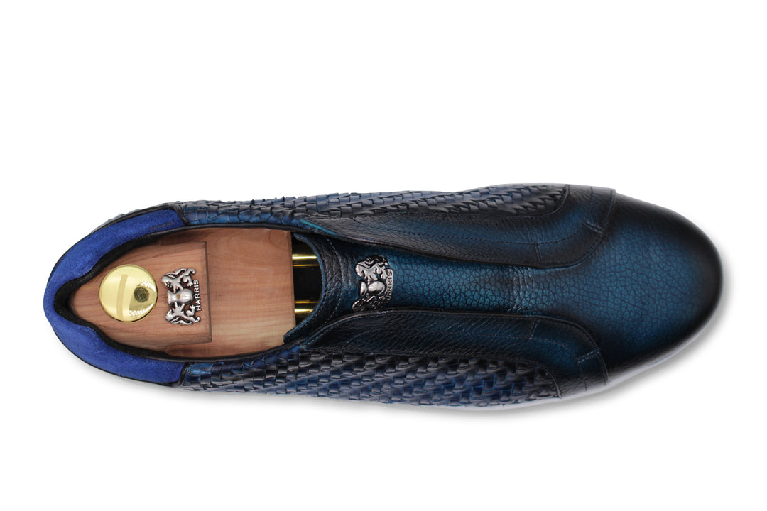 Forklot briefs in intertwined leather