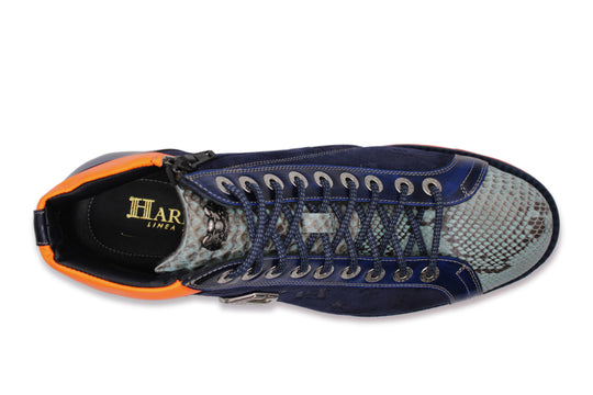 Polacchino en daim et python