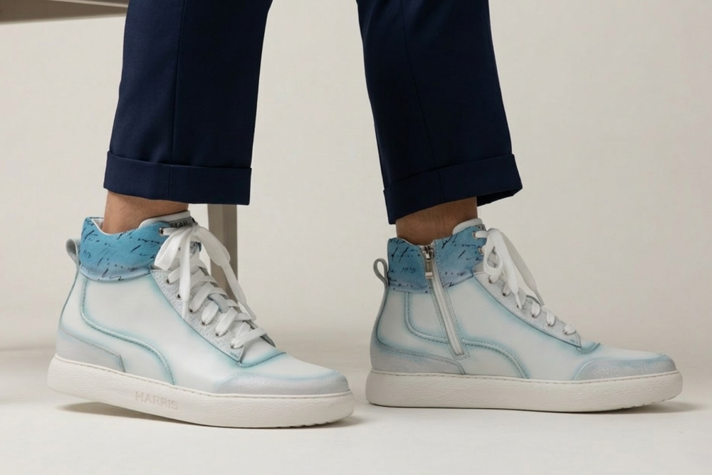 Polacchino in pelle morbida sfumata