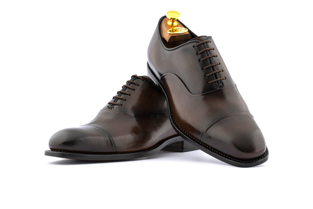 Stringata in pelle dipinta a mano testa di moro