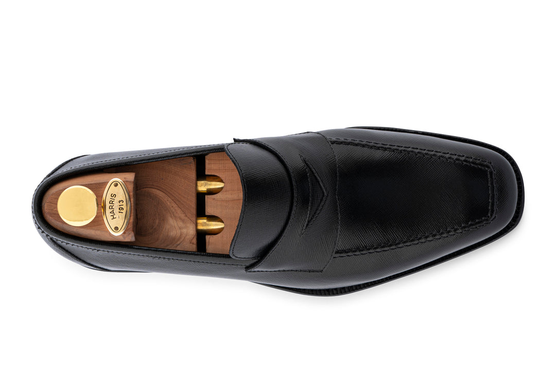 Mokassin aus bedrucktem Leder