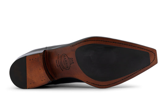 Bottine en cuir texan avec élastique