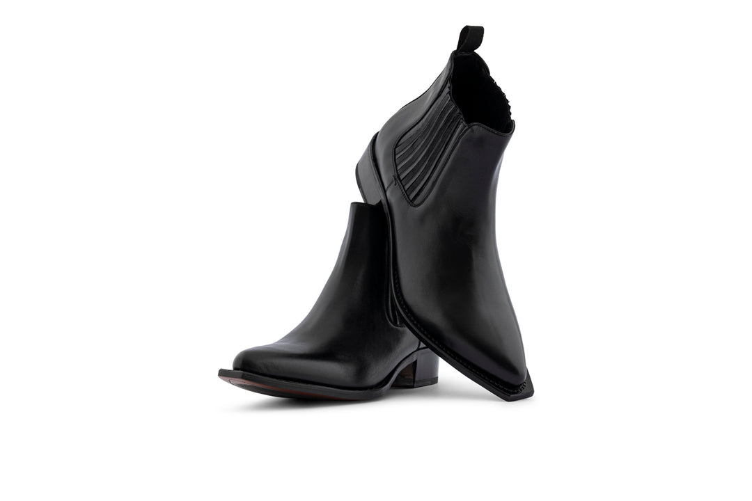 Bottine en cuir texan avec élastique