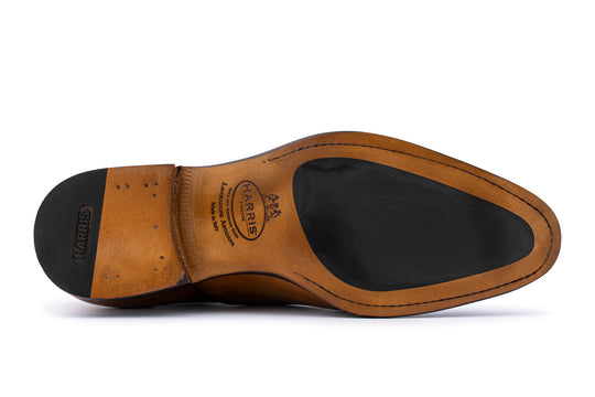 Richelieus en cuir peints à la main