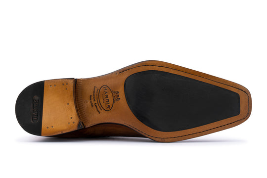 Hand-painted leather brogues