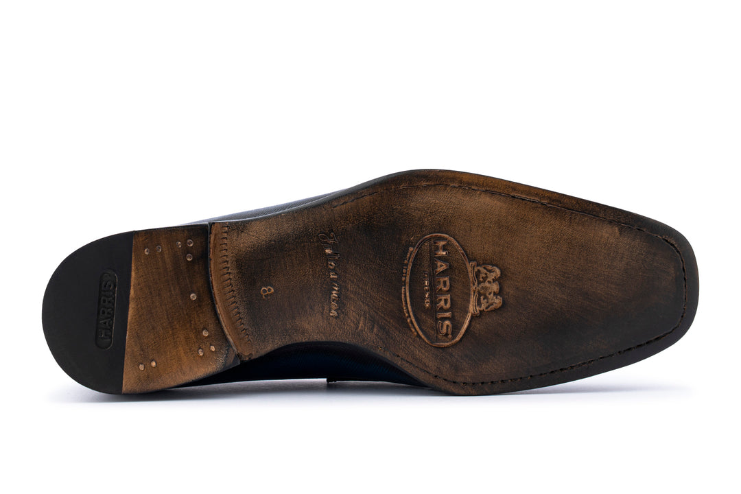 Mocassino in pelle saffiano