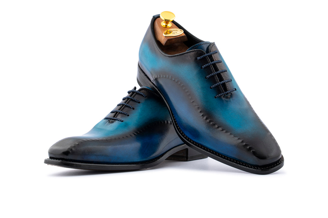 Hand-painted leather brogues