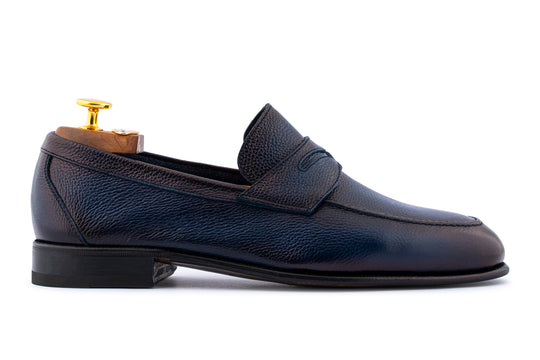 Mocassino in pelle morbida effetto alce