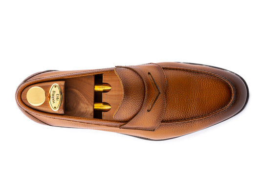 Mocassino in pelle morbida effetto alce