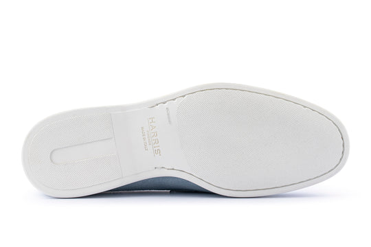Mocassino in suede e suola in gomma