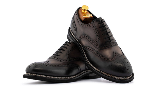 Oxford shoes 9054 – Gray and Black