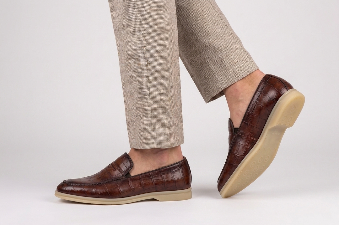 Mocasín efecto cocodrilo