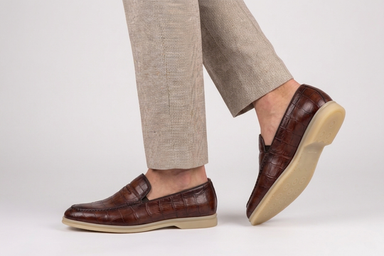 Mocasín efecto cocodrilo