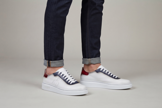 Sneakers confort in pelle