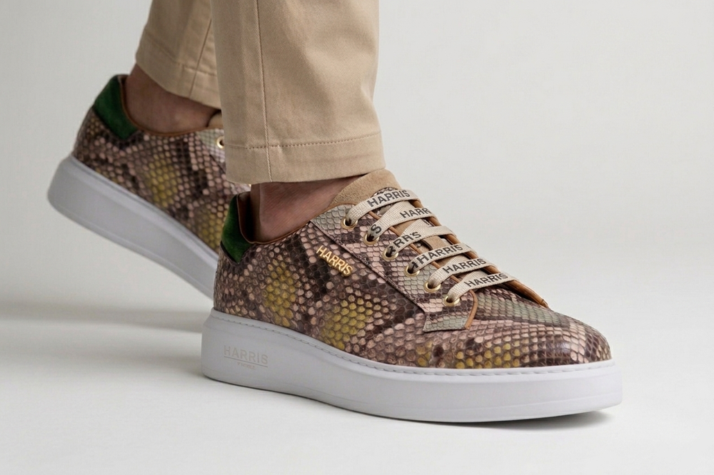 Zapatillas de pitón multicolor