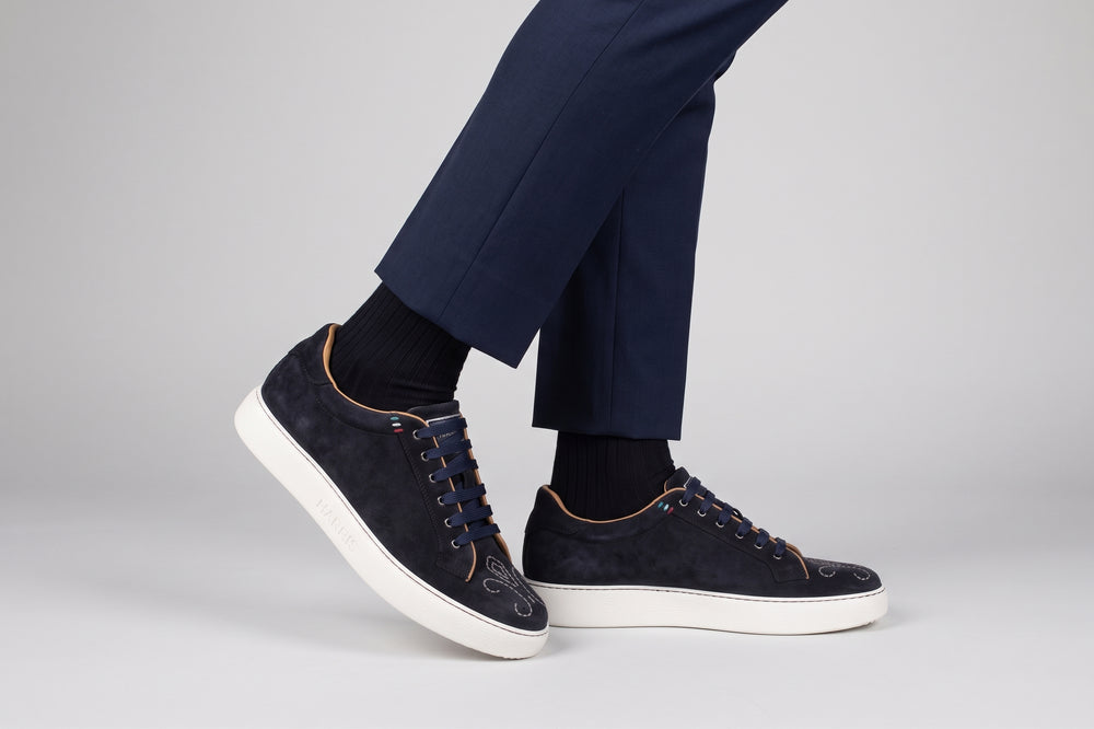 London Suede Sneakers – Blue