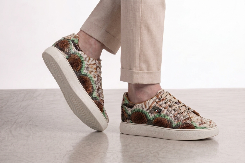 Zapatillas de pitón multicolor