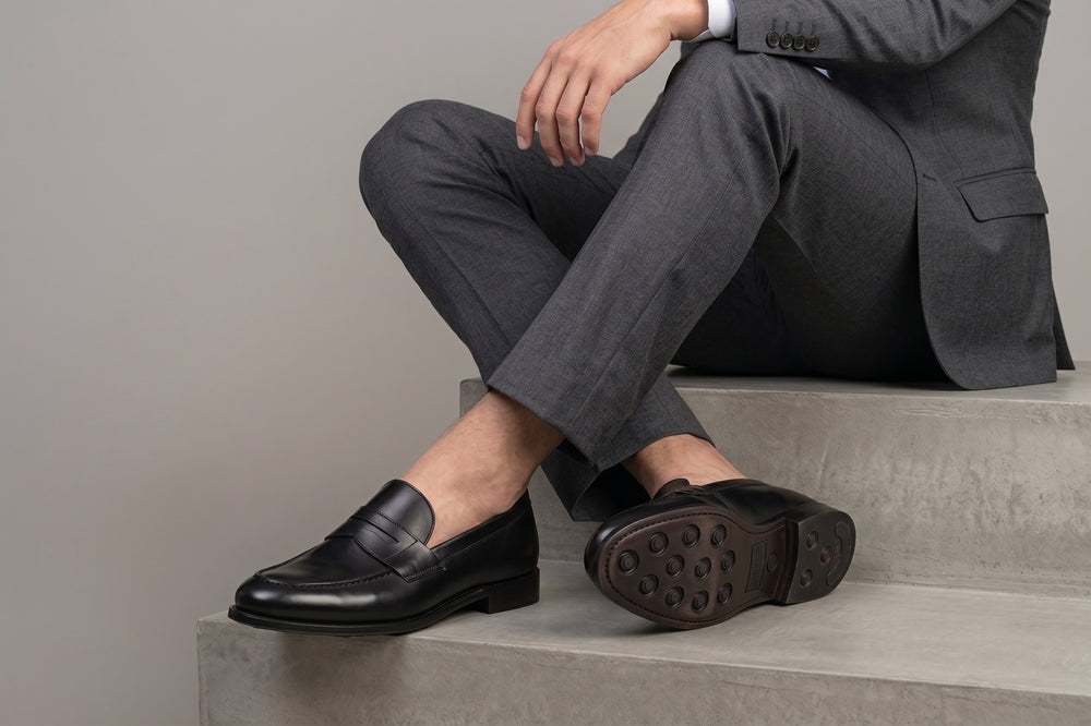 Terni Leather Moccasin – Black