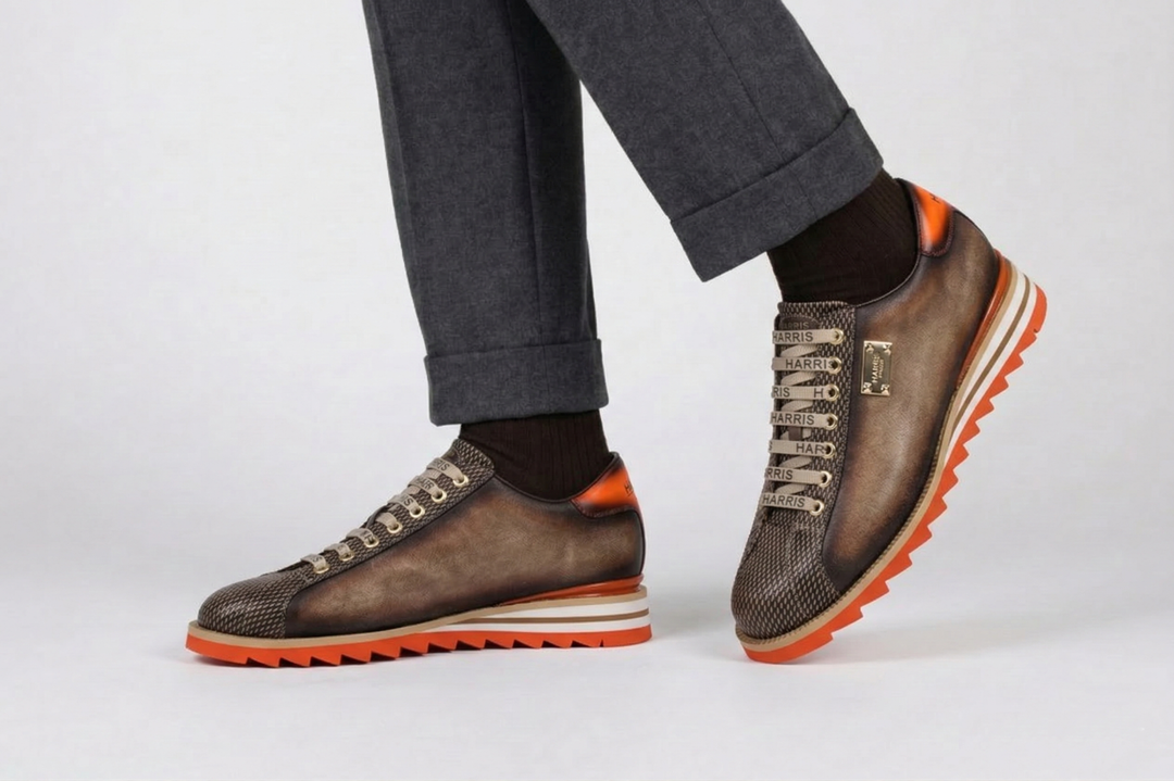 Deportivas efecto textura y ante