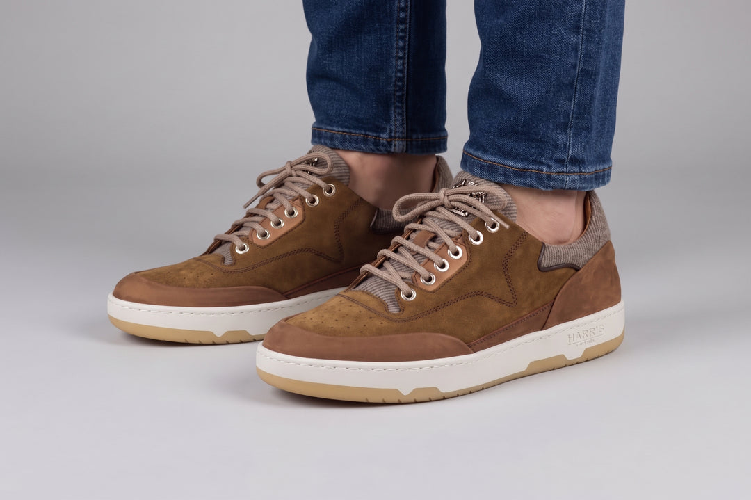 Baskets en daim Bruno – Marron