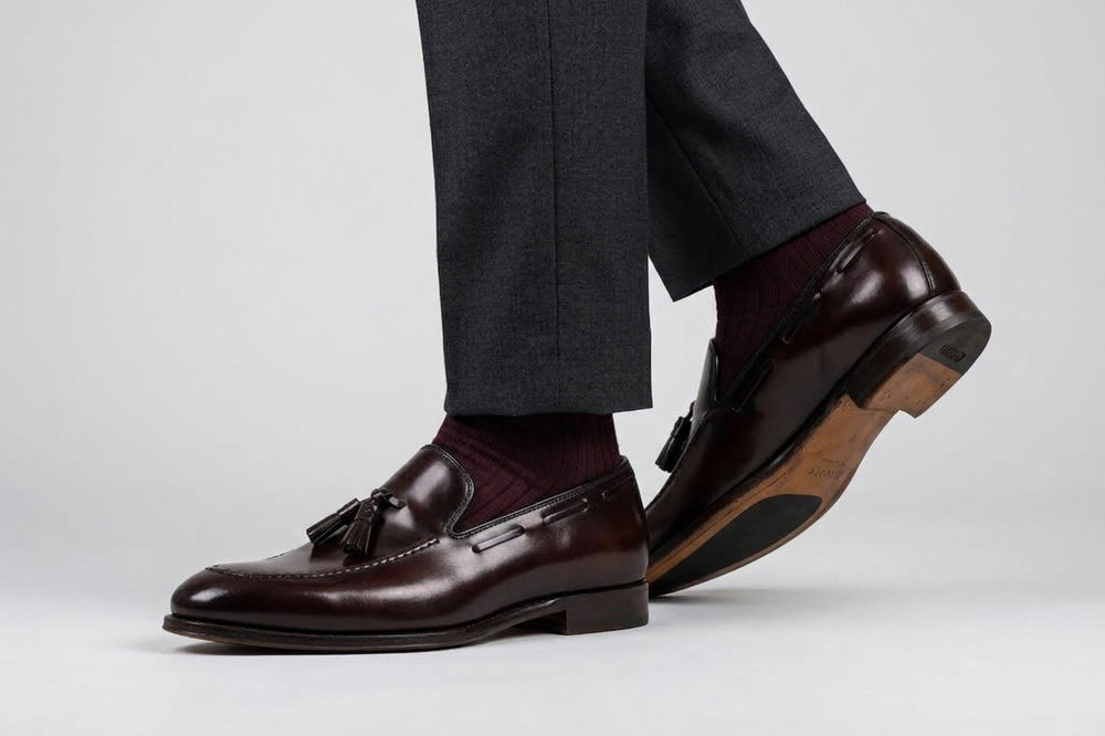 Moccasin 0964 Horse effect – Bordeaux