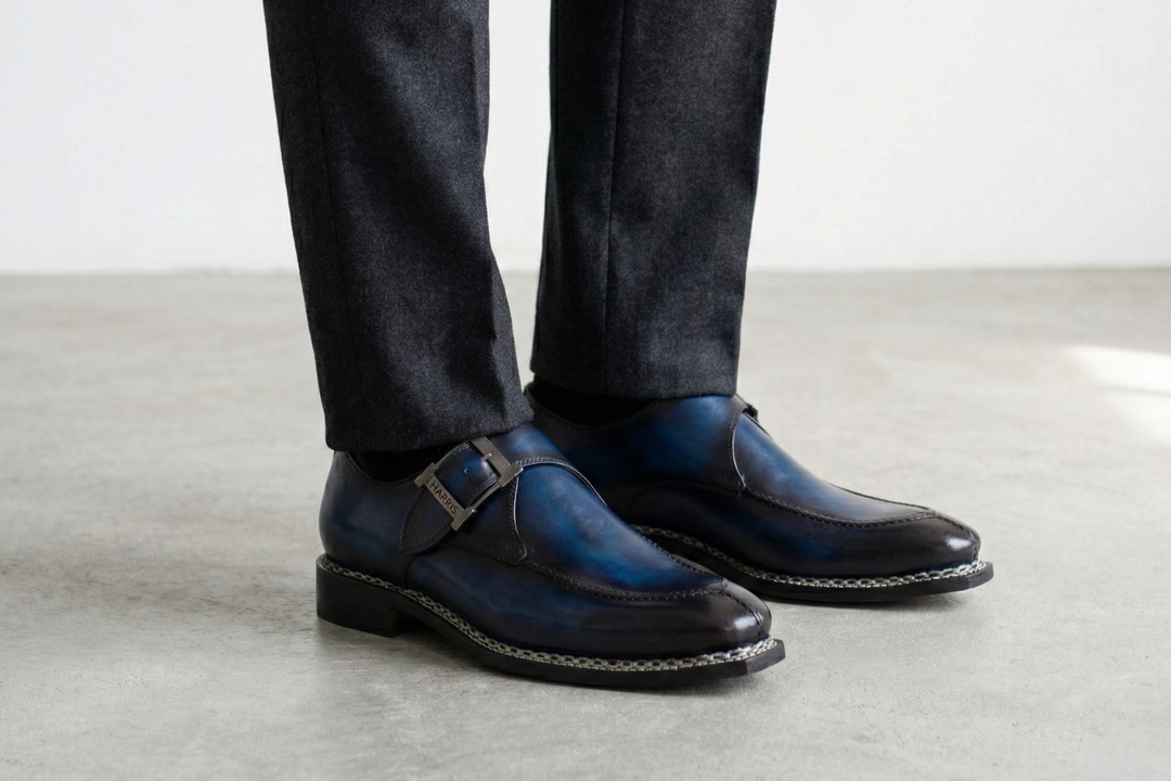 Handbemalte Einzelschnalle mit norwegischer Verarbeitung