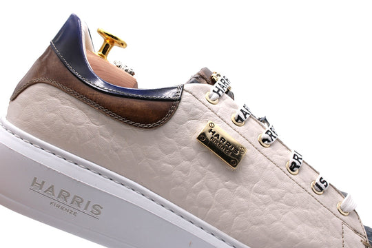 Sneaker in pelle e pitone