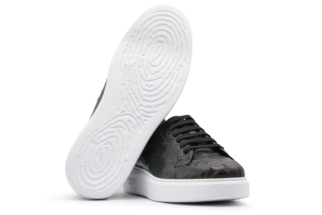 Ostrich leather sneakers