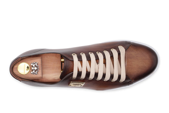 Sneakers liscia dipinta a mano