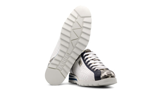 Zapatillas de deporte con gamuza con detalles perforados