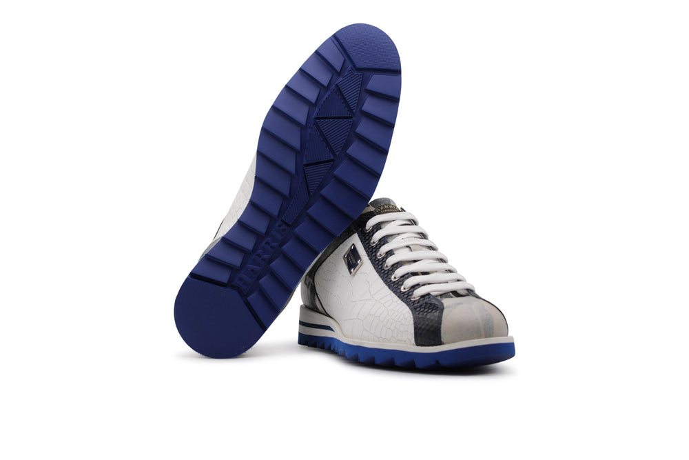 Zapatillas de deporte con gamuza con detalles perforados