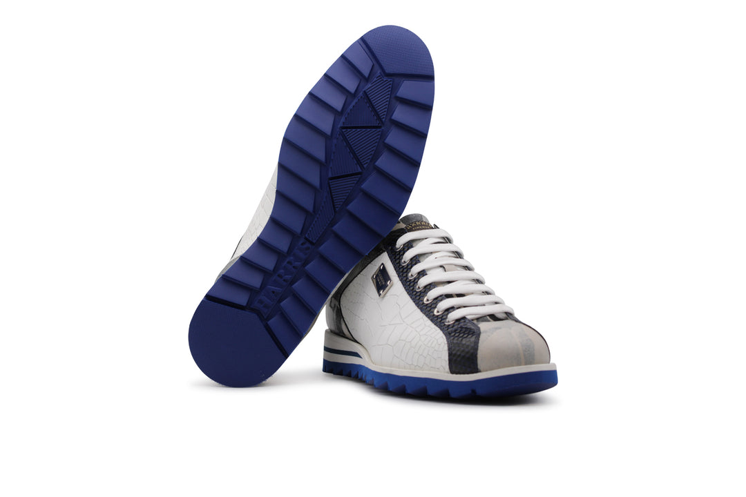 Zapatillas de deporte con gamuza con detalles perforados