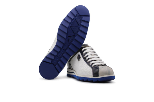 Zapatillas de deporte con gamuza con detalles perforados