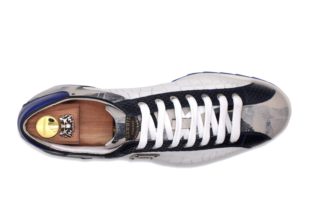Zapatillas de deporte con gamuza con detalles perforados