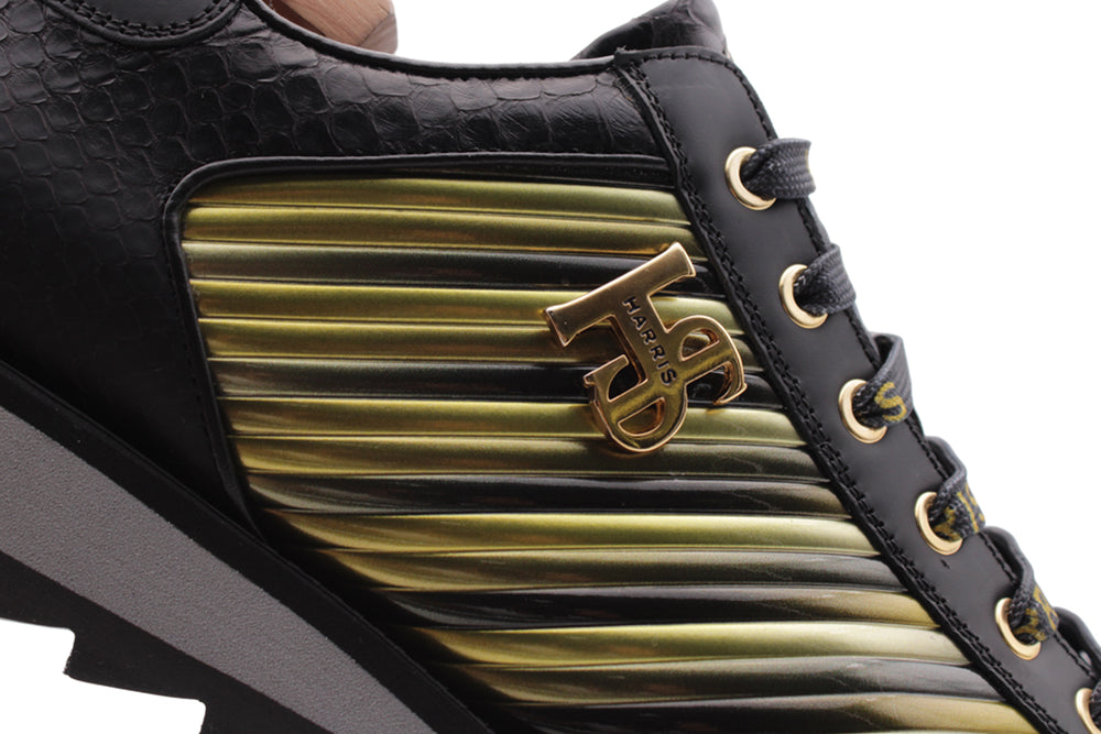 Sneakers en cuir précieux et multicolore "en édition limitée"