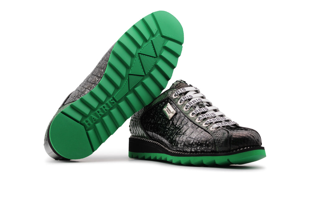 Effet de sneaker python et de crocodile