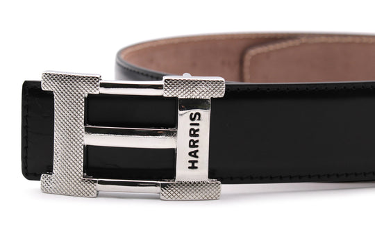 Brushed leather belt and buckle