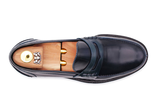 Mocassino in pelle spazzolata