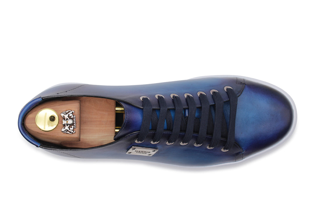 Sneakers liscia dipinta a mano